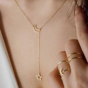 C124 Cross 8-character Sweater Chain Jewelry Girls' Popular Necklace, AliExpress Popular Short Neck Chain, Necklace Jewelry