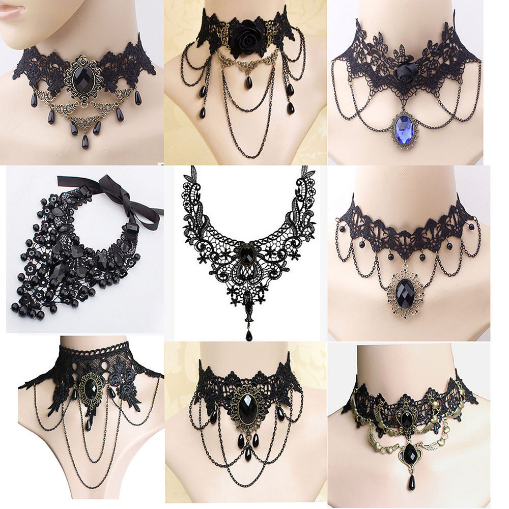 Popular Lace Jewelry, Big-name European and American Hot-selling Lace Necklace, Versatile Neck Chain