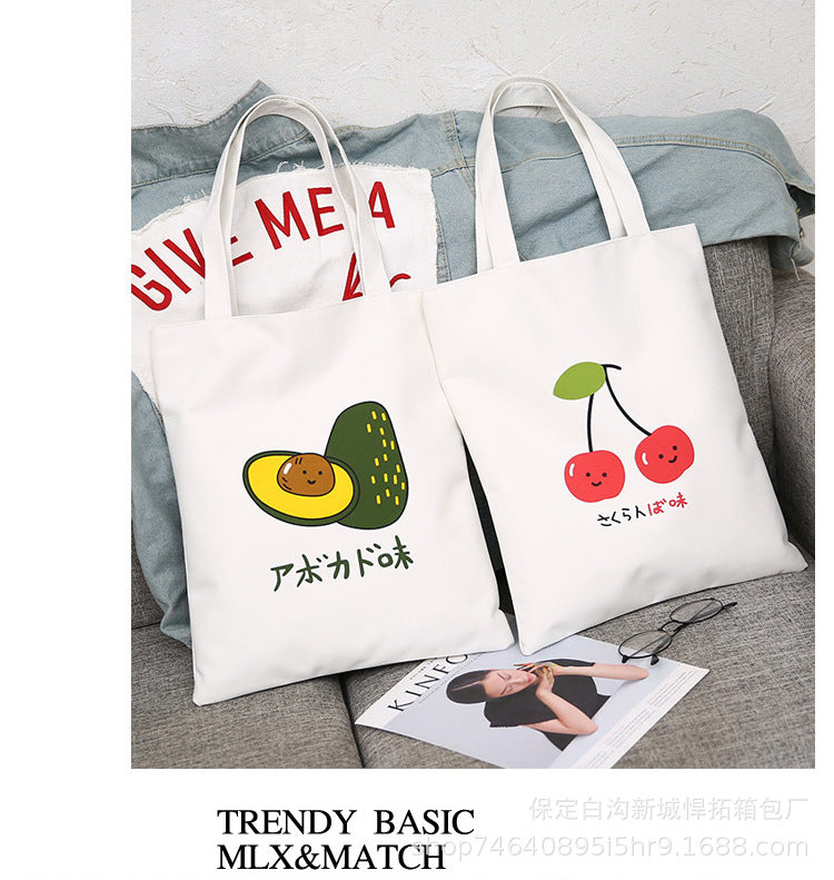 Canvas Bag Female Student Korean Version Large Capacity Simple Shoulder Bag Handbag To Picture Wholesale
