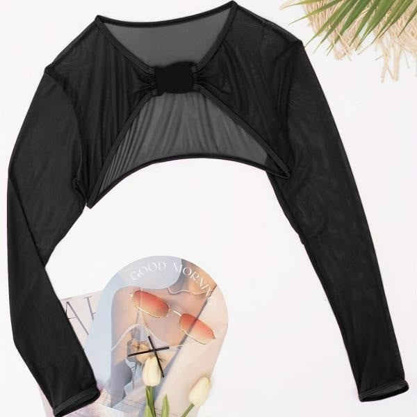 Amazon Multi-color Sexy Triangle One-piece Swimsuit Women, European and American Blouse Long-sleeved Hot Spring Bikini Swimsuit