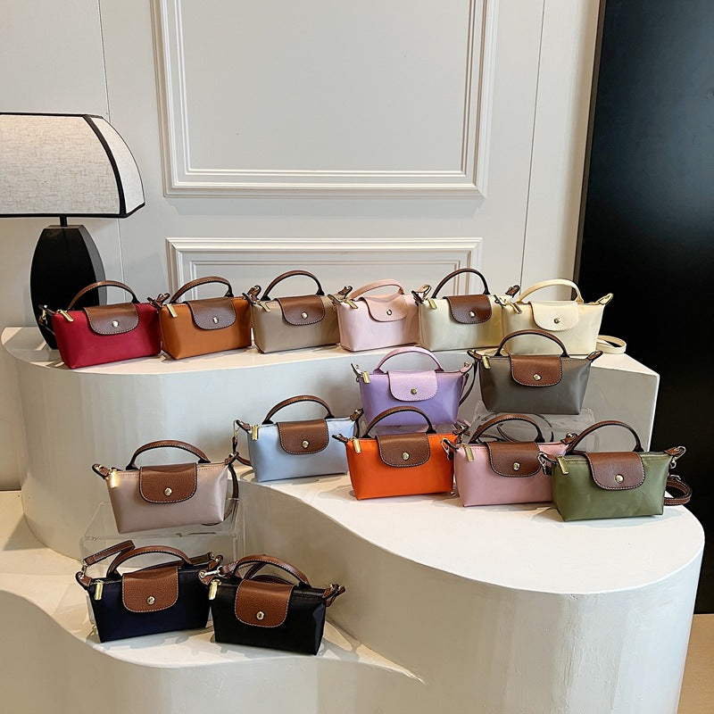 Popular Bag Women 2025 Spring and Summer New High-end Nylon Dumpling Bag Versatile Messenger Canvas Handbag
