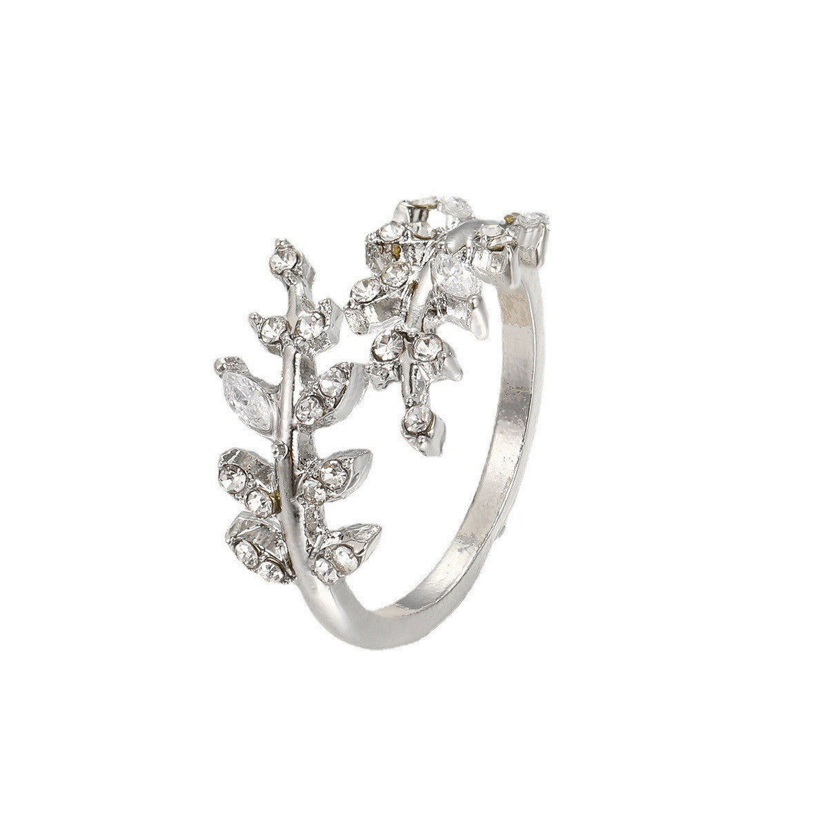 Hot-selling Micro-inlaid Zircon Wrapped Snake Ring Women's Niche Design Sense Fashion Personality Index Finger Ring