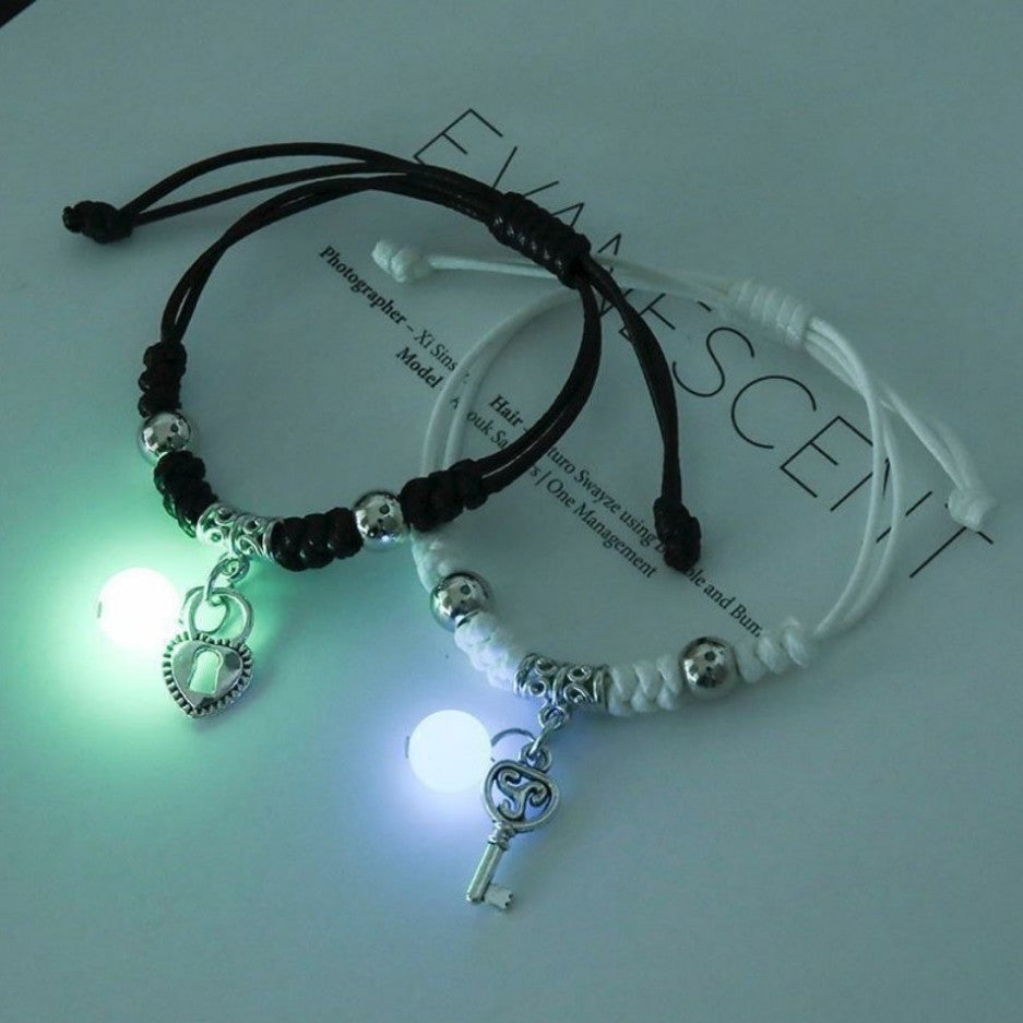 European and American Cross-border Popular Luminous Bracelet Female Student Two Girlfriends Friendship Korean Version Fashion Luminous Bracelet Couple