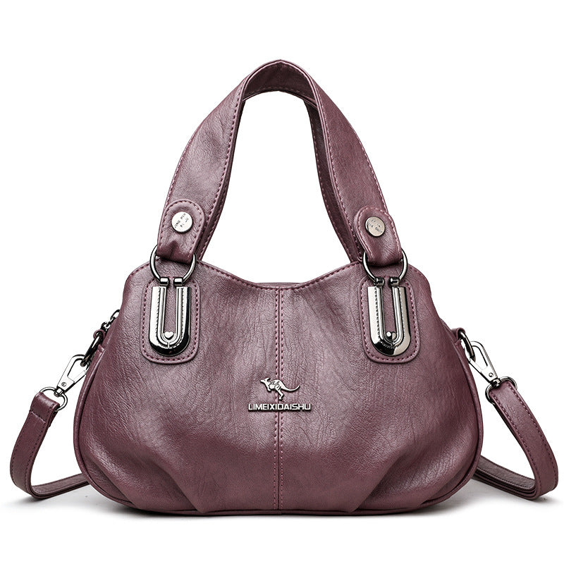 Hot-selling Handbag Large-capacity European and American Style Middle-aged Mother Bag Multi-compartment Shoulder Messenger Bag Cross-border Wholesale