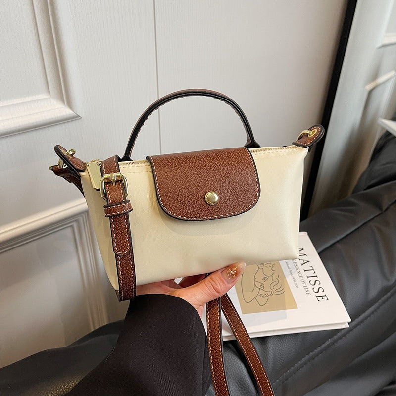 Popular Bag Women 2025 Spring and Summer New High-end Nylon Dumpling Bag Versatile Messenger Canvas Handbag