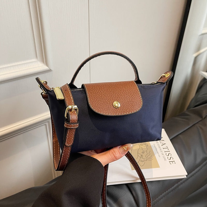 Popular Bag Women 2025 Spring and Summer New High-end Nylon Dumpling Bag Versatile Messenger Canvas Handbag