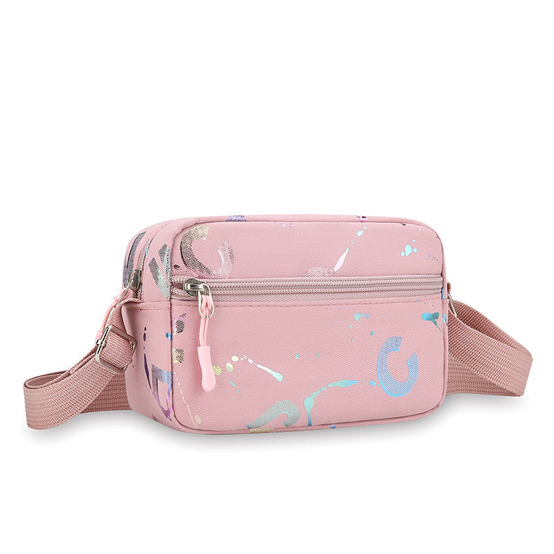 New Trendy Fashion Sports Mobile Phone Bag Casual Shoulder Bag Women's Messenger Bag Lightweight Waterproof Nylon Small Bag Women's Bag