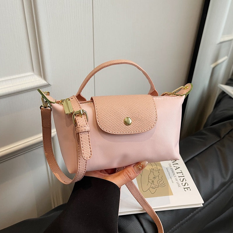 Popular Bag Women 2025 Spring and Summer New High-end Nylon Dumpling Bag Versatile Messenger Canvas Handbag