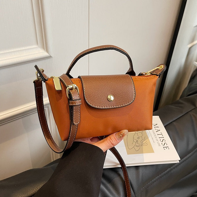 Popular Bag Women 2025 Spring and Summer New High-end Nylon Dumpling Bag Versatile Messenger Canvas Handbag