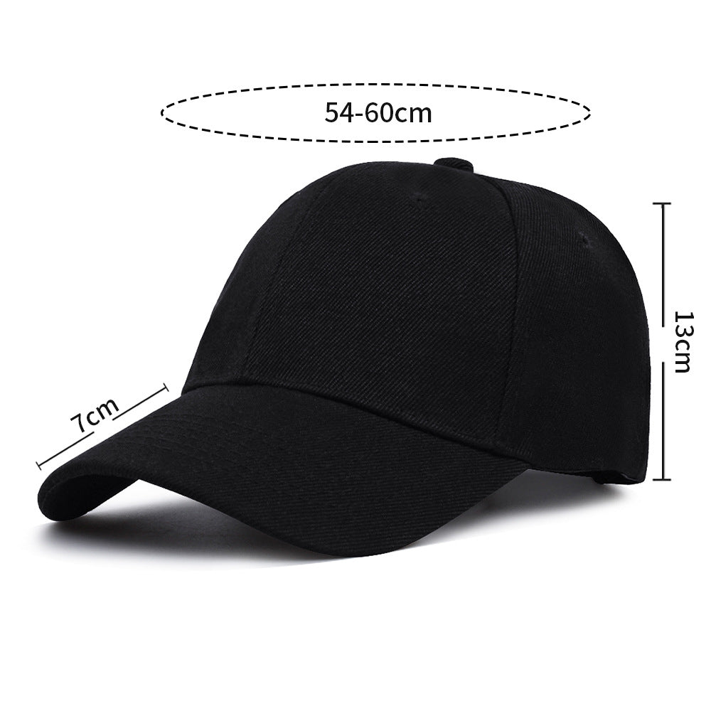Customized Logo Hat Advertising Promotion Volunteer Cap Female Hair Blue Solid Color Light Board Baseball Cap Men's Wholesale