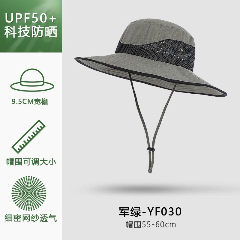 Fisherman Hat Men's Outdoor UV Protection Sun Hat Mountaineering Fishing Sun Hat Cycling Sun Hat Sun Hat