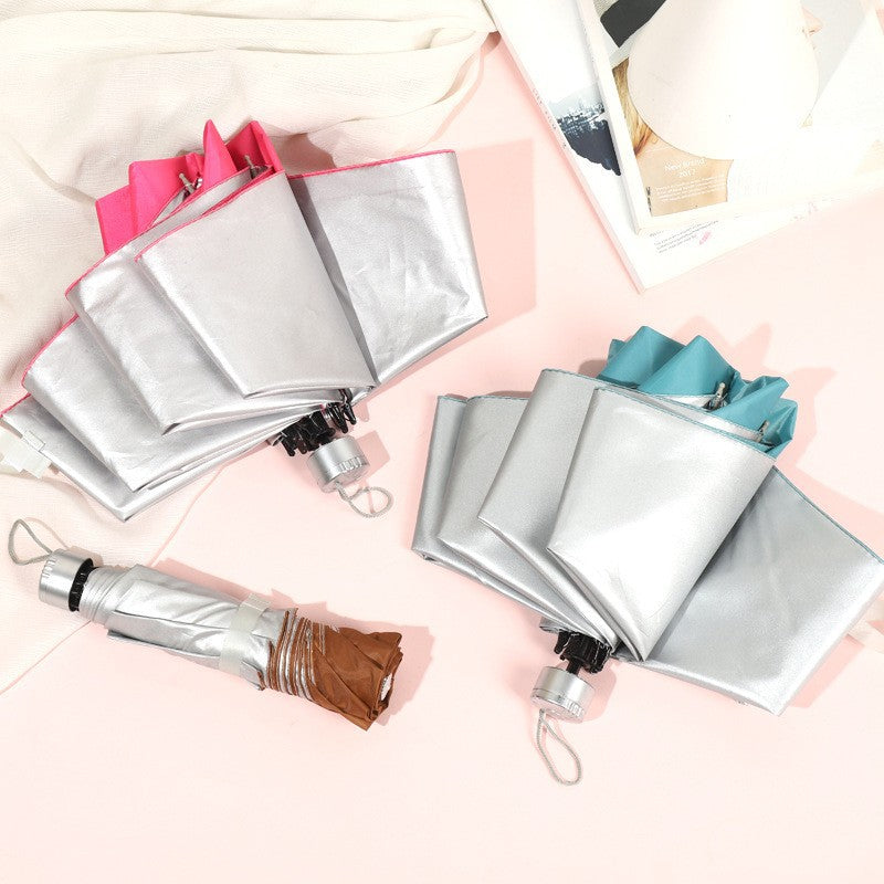 Cross-border Hand-opened Folding Rainbow Umbrella Wholesale Stall Umbrella Men and Women Promotional Umbrella Umbrella Custom Logo Advertising Umbrella