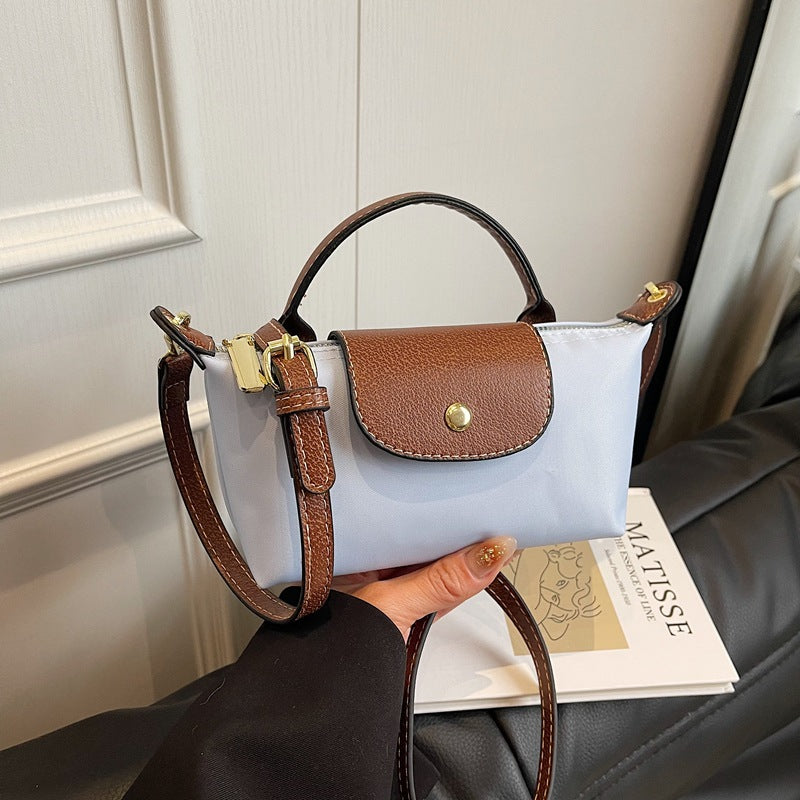 Popular Bag Women 2025 Spring and Summer New High-end Nylon Dumpling Bag Versatile Messenger Canvas Handbag
