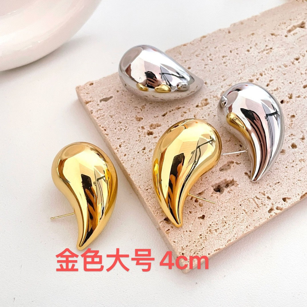 Hot-selling Environment Popular Design Sense Chubby Water Drop Earrings Simple Fashion Acrylic Earrings Ear Jewelry