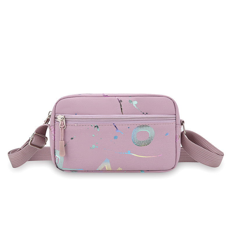 New Trendy Fashion Sports Mobile Phone Bag Casual Shoulder Bag Women's Messenger Bag Lightweight Waterproof Nylon Small Bag Women's Bag