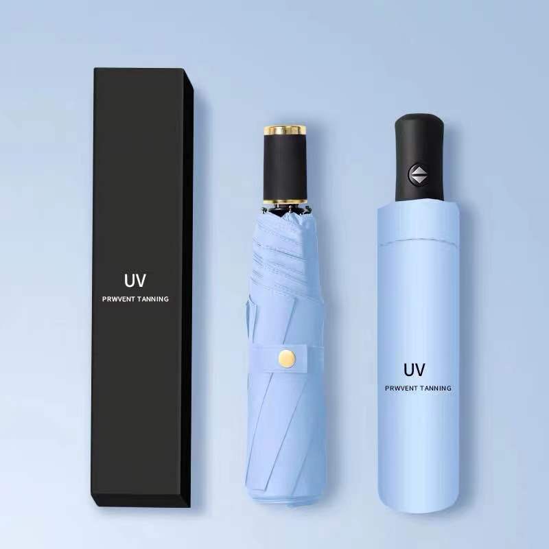 UV Automatic Vinyl Sunscreen Anti-ultraviolet Women's Parasols Advertising Umbrellas Sun Umbrellas Sun Umbrellas Wholesale Can Be Customized Logo