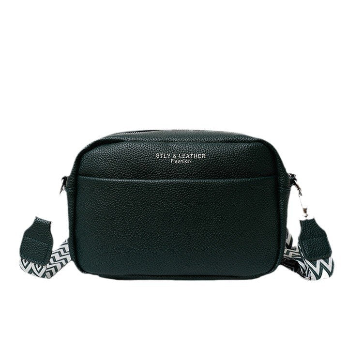 Foreign Trade Cross-border New Women's Bags Women's Wide Shoulder Straps Fashionable and Simple Commuting Casual Shoulder Messenger Bag Small Square Bag