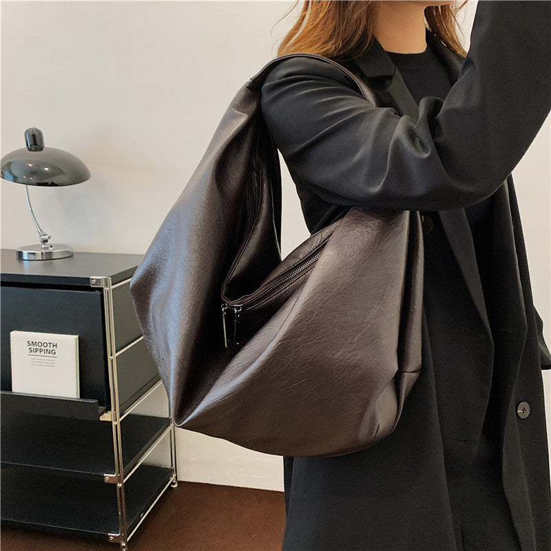 Foreign Trade Popular Women's Bags Fashion Leisure Single Armpit Bags Large Capacity European and American Trend Tote Bags Factory Direct Sales