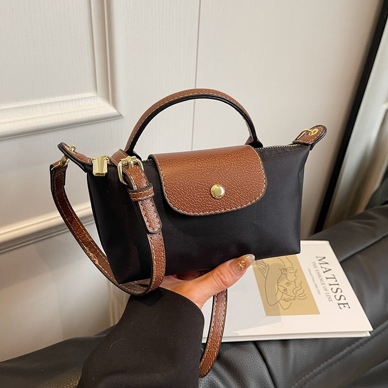Popular Bag Women 2025 Spring and Summer New High-end Nylon Dumpling Bag Versatile Messenger Canvas Handbag
