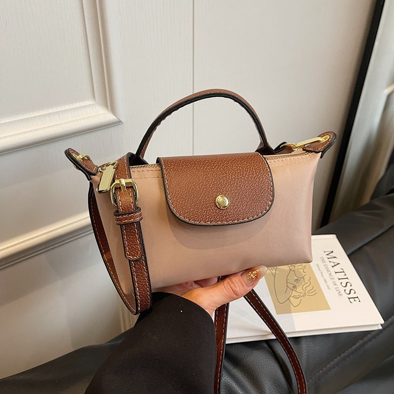 Popular Bag Women 2025 Spring and Summer New High-end Nylon Dumpling Bag Versatile Messenger Canvas Handbag