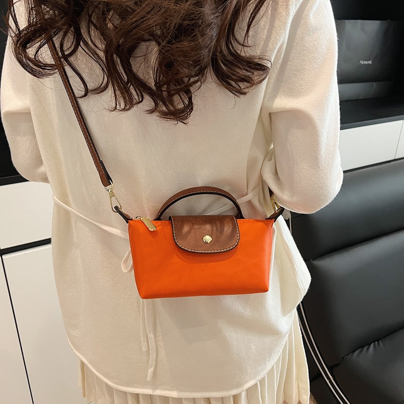 Popular Bag Women 2025 Spring and Summer New High-end Nylon Dumpling Bag Versatile Messenger Canvas Handbag