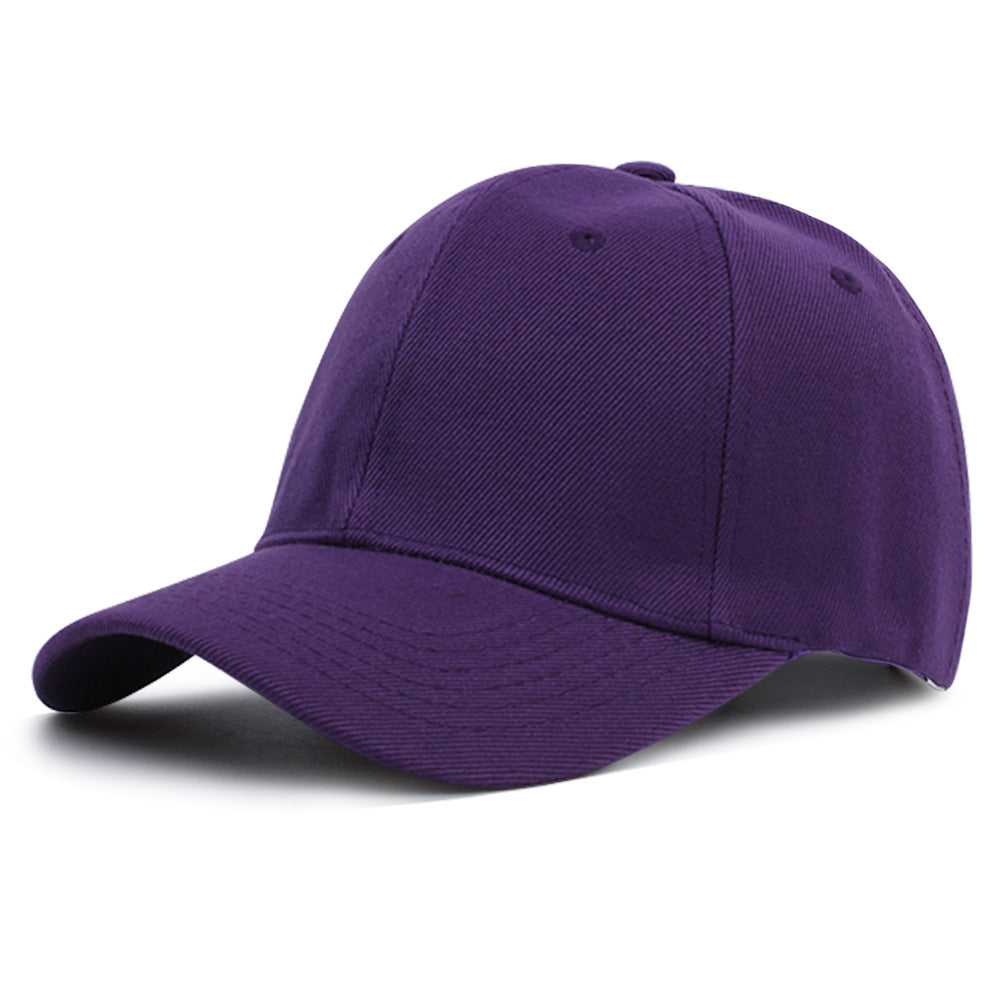 Customized Logo Hat Advertising Promotion Volunteer Cap Female Hair Blue Solid Color Light Board Baseball Cap Men's Wholesale