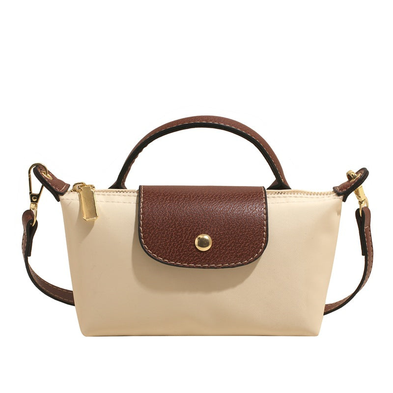 Popular Bag Women 2025 Spring and Summer New High-end Nylon Dumpling Bag Versatile Messenger Canvas Handbag