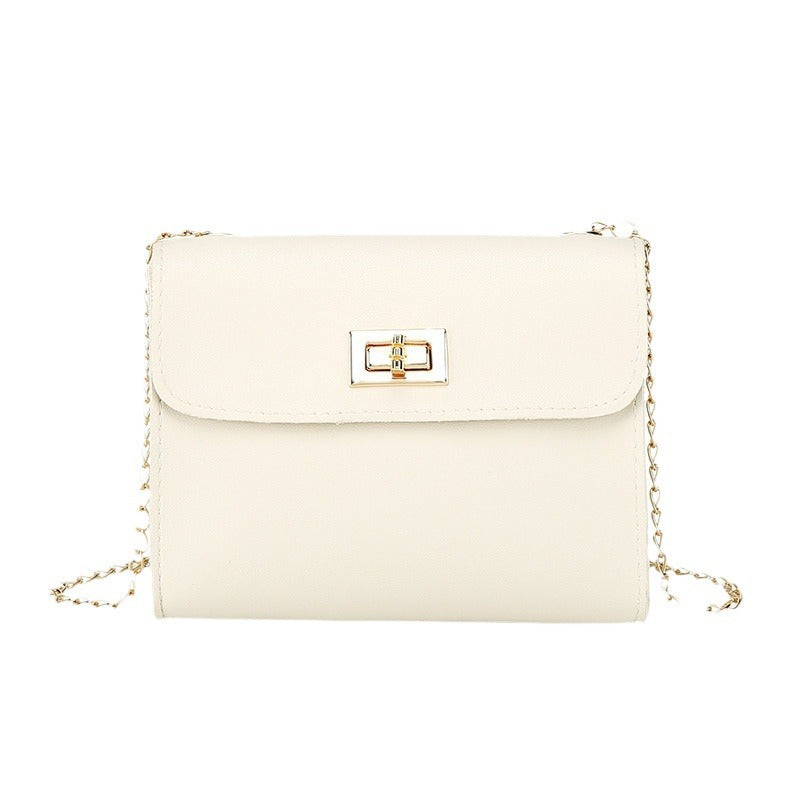 Korean Version of Women's Bag Cover Lock Small Square Bag Foreign Trade Wholesale Spring and Summer New Products, Messenger Mobile Phone Change Bag