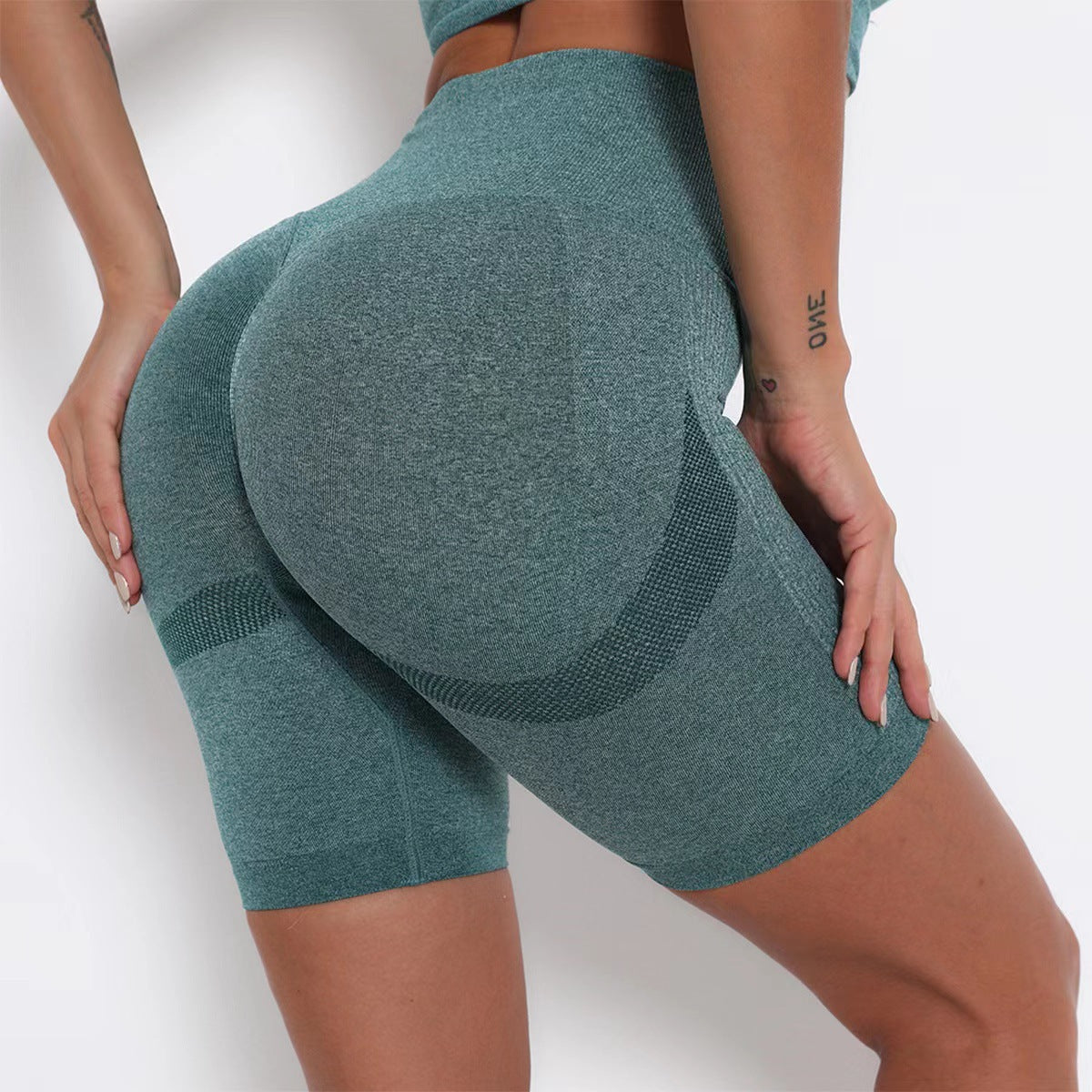 European and American Cross-border Fitness Five-point High Waist Hip Lift Sports Peach Internet Celebrity Tight Hip Quick-drying Sports Women's Yoga Pants