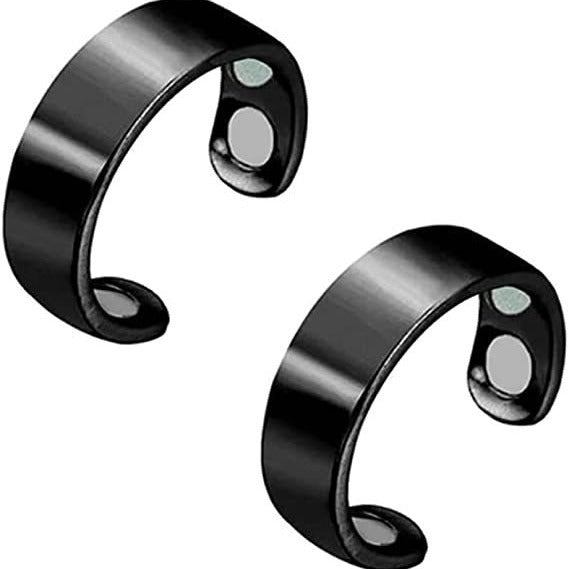 Amazon Popular, European and American Anti-snoring Ring Men's and Women's Dual Magnetic, Magnetic Therapy Health Care Opening Ring Magnet Ring