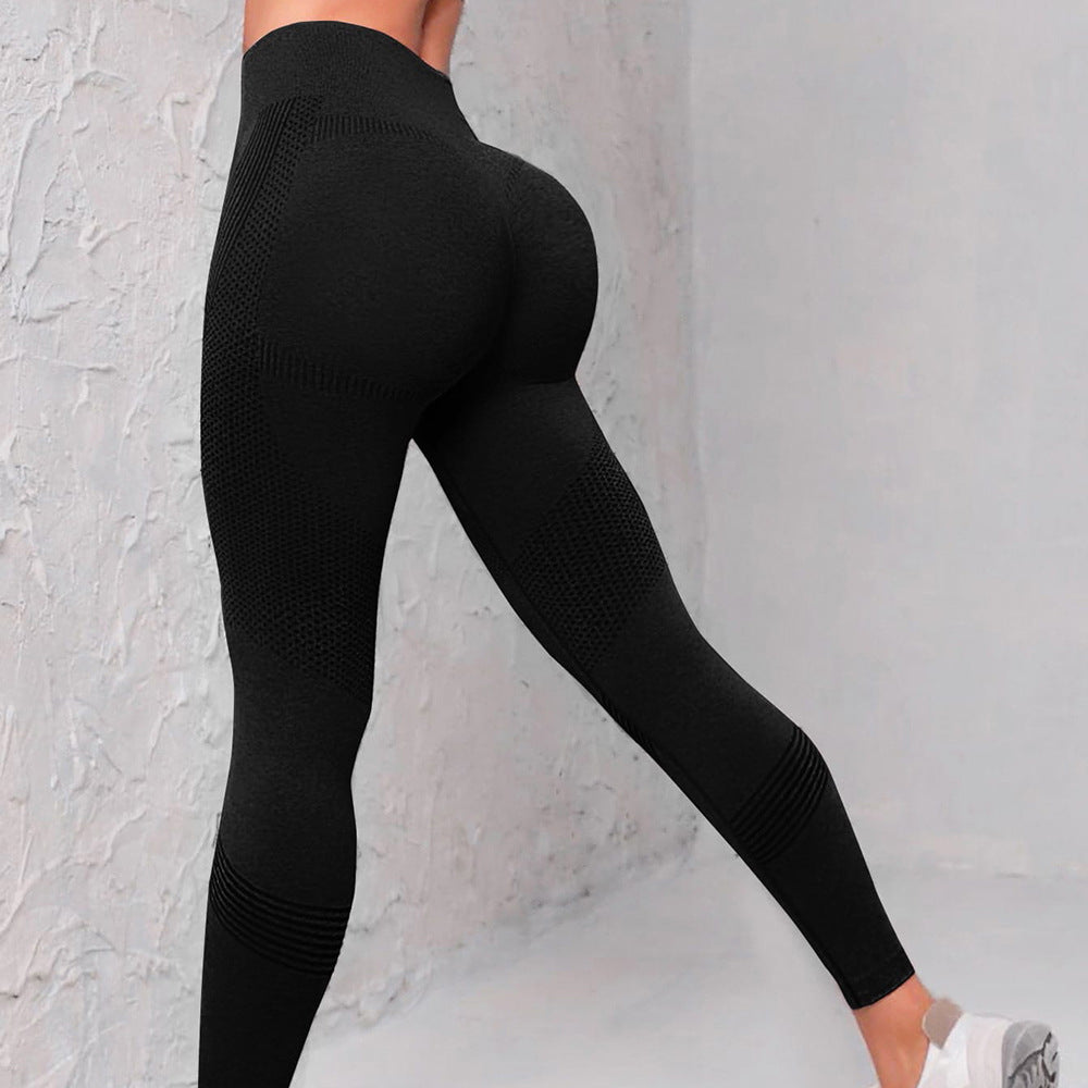 Hot-selling in Europe and America, Seamless Hip-lifting Fitness Pants, Belly-tight High-waisted Peach Hip Yoga Pants