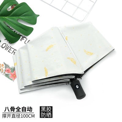 UV Automatic Vinyl Sunscreen Anti-ultraviolet Women's Parasols Advertising Umbrellas Sun Umbrellas Sun Umbrellas Wholesale Can Be Customized Logo