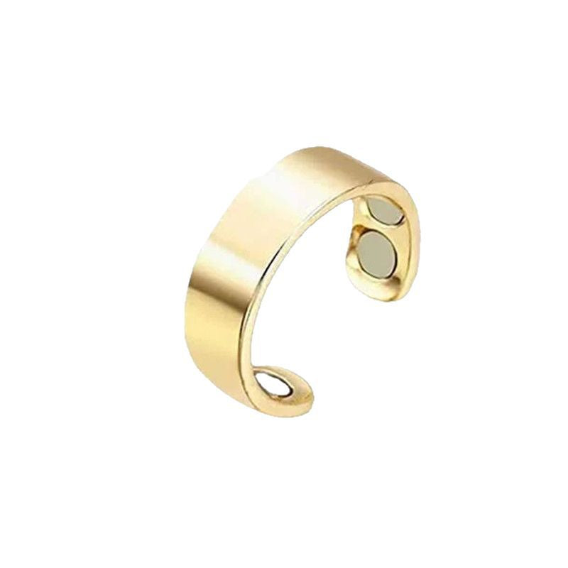 Amazon Popular, European and American Anti-snoring Ring Men's and Women's Dual Magnetic, Magnetic Therapy Health Care Opening Ring Magnet Ring