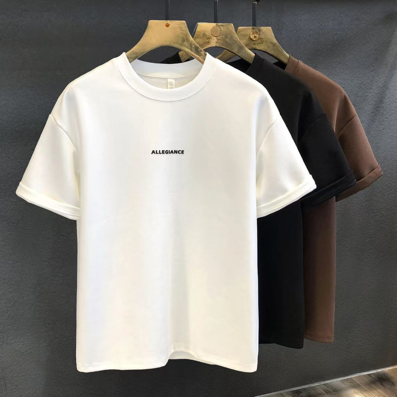 Short-sleeved T-shirt Men's 2025 Summer New Loose Opaque Pure Cotton Bottoming Shirt Teen Trendy Top T-shirt Ins