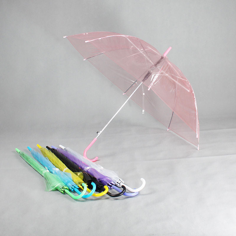Transparent Umbrellas Wholesale Long-handled Umbrellas Internet Celebrities Automatic Umbrellas Advertising Umbrellas Can Be Ordered in Batches At Low Prices