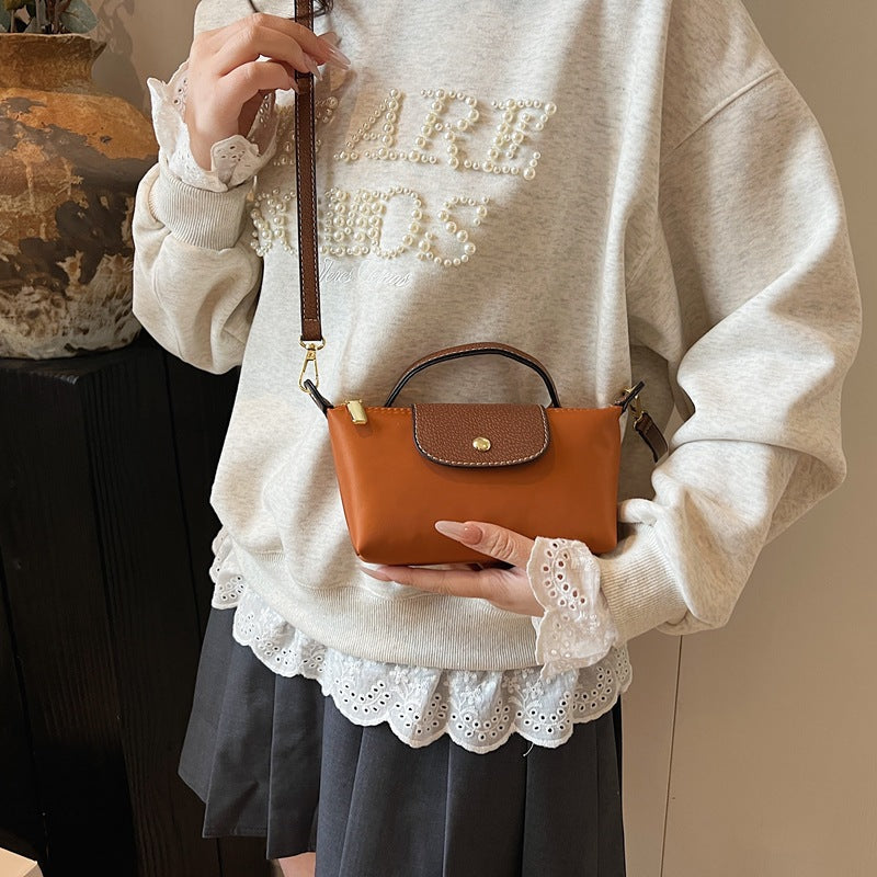 Popular Bag Women 2025 Spring and Summer New High-end Nylon Dumpling Bag Versatile Messenger Canvas Handbag