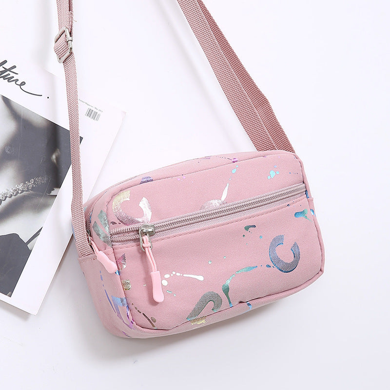 New Trendy Fashion Sports Mobile Phone Bag Casual Shoulder Bag Women's Messenger Bag Lightweight Waterproof Nylon Small Bag Women's Bag