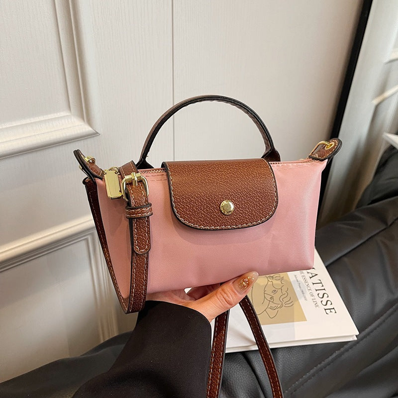 Popular Bag Women 2025 Spring and Summer New High-end Nylon Dumpling Bag Versatile Messenger Canvas Handbag