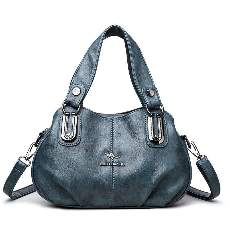 Hot-selling Handbag Large-capacity European and American Style Middle-aged Mother Bag Multi-compartment Shoulder Messenger Bag Cross-border Wholesale