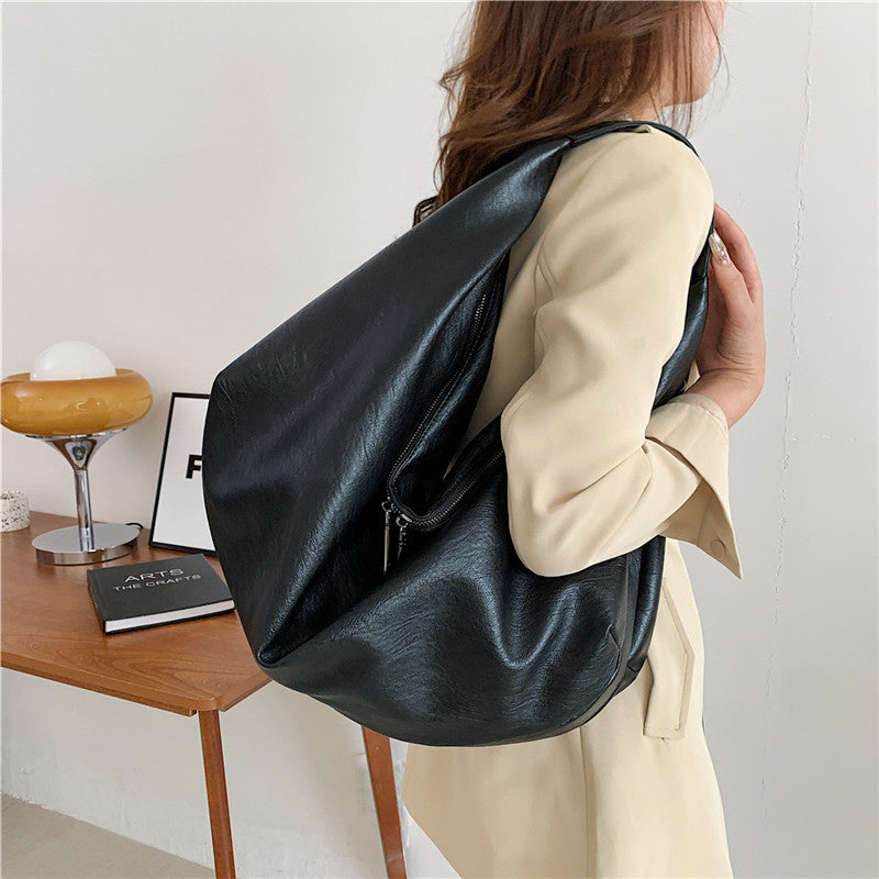 Foreign Trade Popular Women's Bags Fashion Leisure Single Armpit Bags Large Capacity European and American Trend Tote Bags Factory Direct Sales