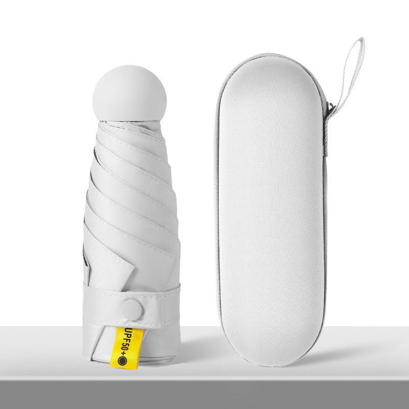 Advertising Umbrella Logo Folding Sun Umbrella Sunscreen Rain and Shine 50% Off Capsule Umbrella Promotional Gifts Umbrella Wholesale
