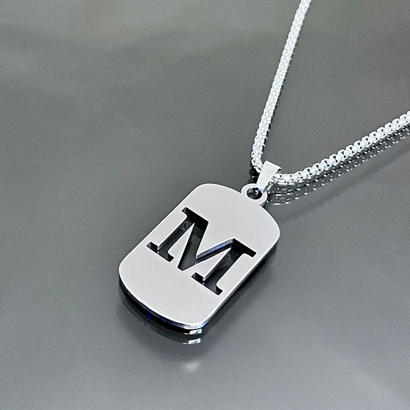 Hot-selling High-end Hollow Letter Titanium Steel Necklace Men's and Women's Clothing Stainless Steel Accessories Niche Jewelry Wholesale