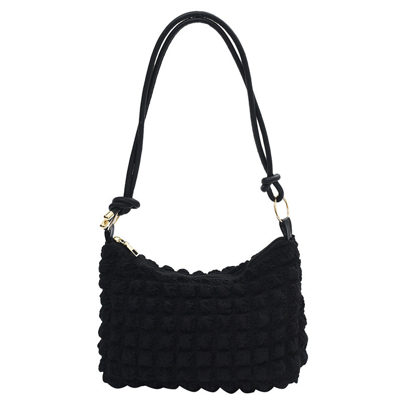 2025 Small Fresh Bubble Bag Women's Soft Folded Underarm Bag Girls Fashion Trend Shoulder Bag Korean Version Jane