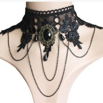 Popular Lace Jewelry, Big-name European and American Hot-selling Lace Necklace, Versatile Neck Chain