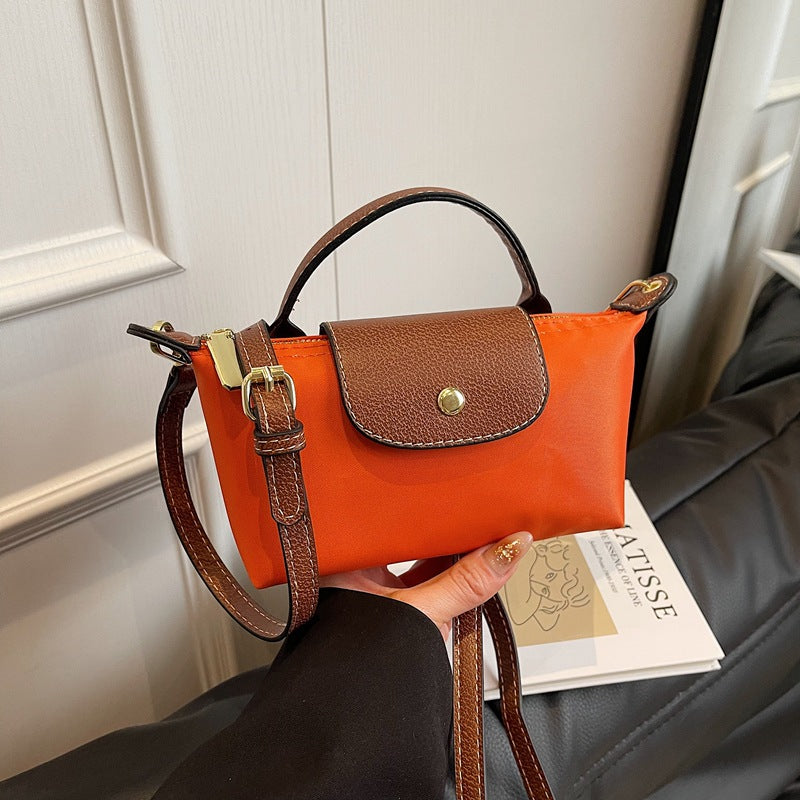 Popular Bag Women 2025 Spring and Summer New High-end Nylon Dumpling Bag Versatile Messenger Canvas Handbag