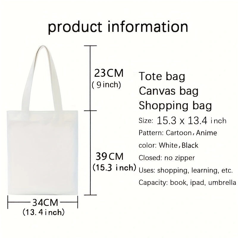 Tulip Flowe Printed Canvas Bag Tote Bag Casual Durable Shopping Bag Gift