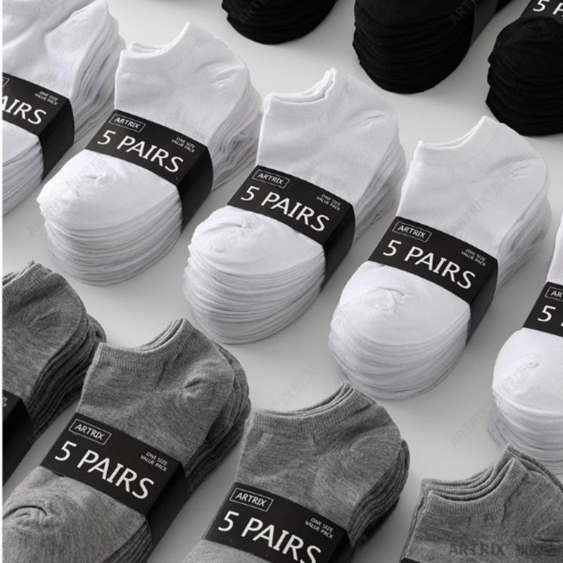 20/100 Pairs of Disposable Socks Men's Short Socks Summer Thin Breathable Men's Boat Socks Deodorant Unisex Medium Tube Socks