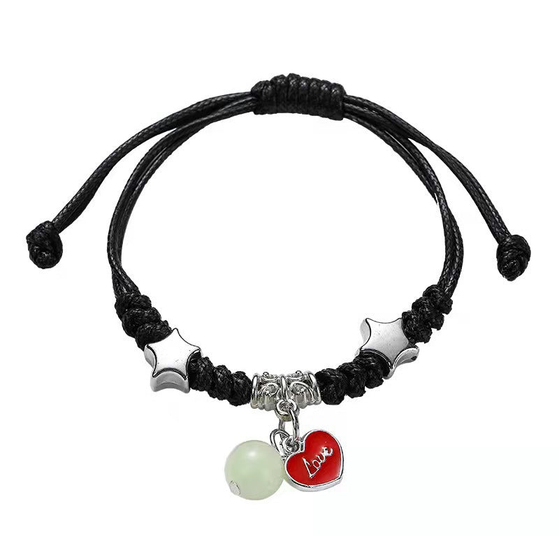 European and American Cross-border Popular Luminous Bracelet Female Student Two Girlfriends Friendship Korean Version Fashion Luminous Bracelet Couple
