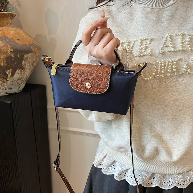 Popular Bag Women 2025 Spring and Summer New High-end Nylon Dumpling Bag Versatile Messenger Canvas Handbag