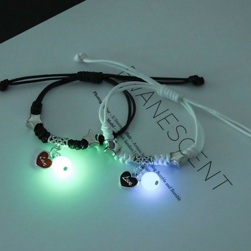 European and American Cross-border Popular Luminous Bracelet Female Student Two Girlfriends Friendship Korean Version Fashion Luminous Bracelet Couple